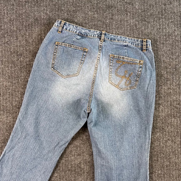 Tommy Hilfiger Denim - VTG Y2K Tommy Hilfiger Jeans Womens 16 Light Wash Denim Logo Bootcut Retro